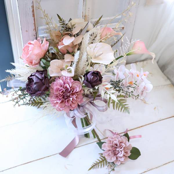 ボリューム　クラッチブーケ　前撮り　フォト婚　376