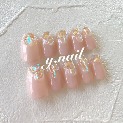 うるうるネイル/ガーリーネイル/韓国ネイル ネイルチップ（つけ爪） y