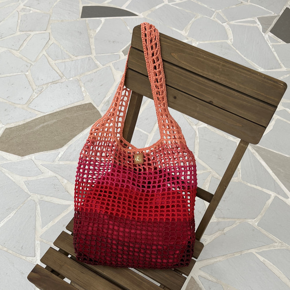 ROPE -  Open Weave Net Bag 繩藝 - 方格雙肩背袋 第4張的照片