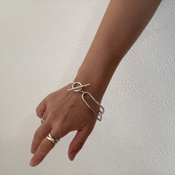 『silver950 bone bracelet 』シルバー　ブレスレット　バングル　贈り物　ご褒美に。ボリューム　 9枚目の画像