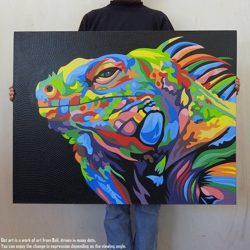 インテリア　アート　絵画　A4 　作家作品 アートパネル 60×80 水晶絵 XG3189 風水 錦鯉 壁掛けパネル 絵