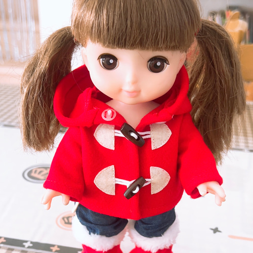 ソランちゃん服 めるちゃん着られる服 レミンちゃんなど用服 暖かい冬