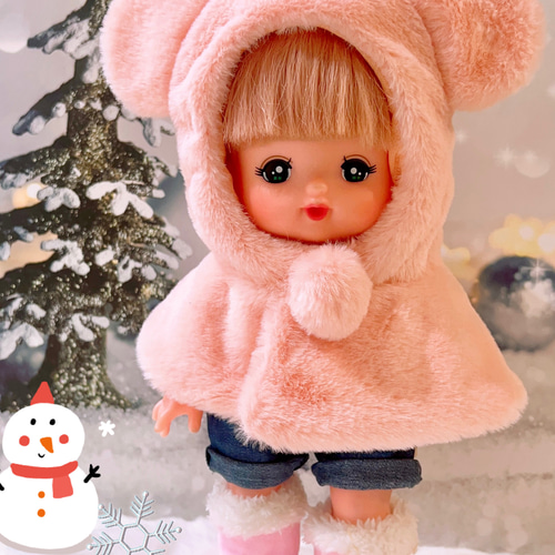 ソランちゃん服 めるちゃん着られる服 レミンちゃんなど服 モコモコ