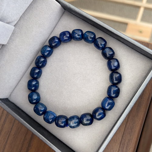 天然無処理 ブルースギライト ブレスレット樽型⑤ ブレスレット