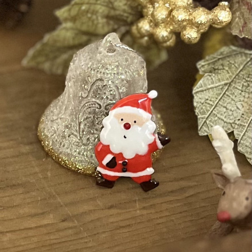 純銅板【サンタ クリスマス】七宝焼き《K72-015》 その他素材 Sippou