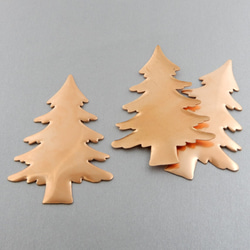 純銅板【ツリー クリスマス 70mm】七宝焼き《K72-016》 その他素材