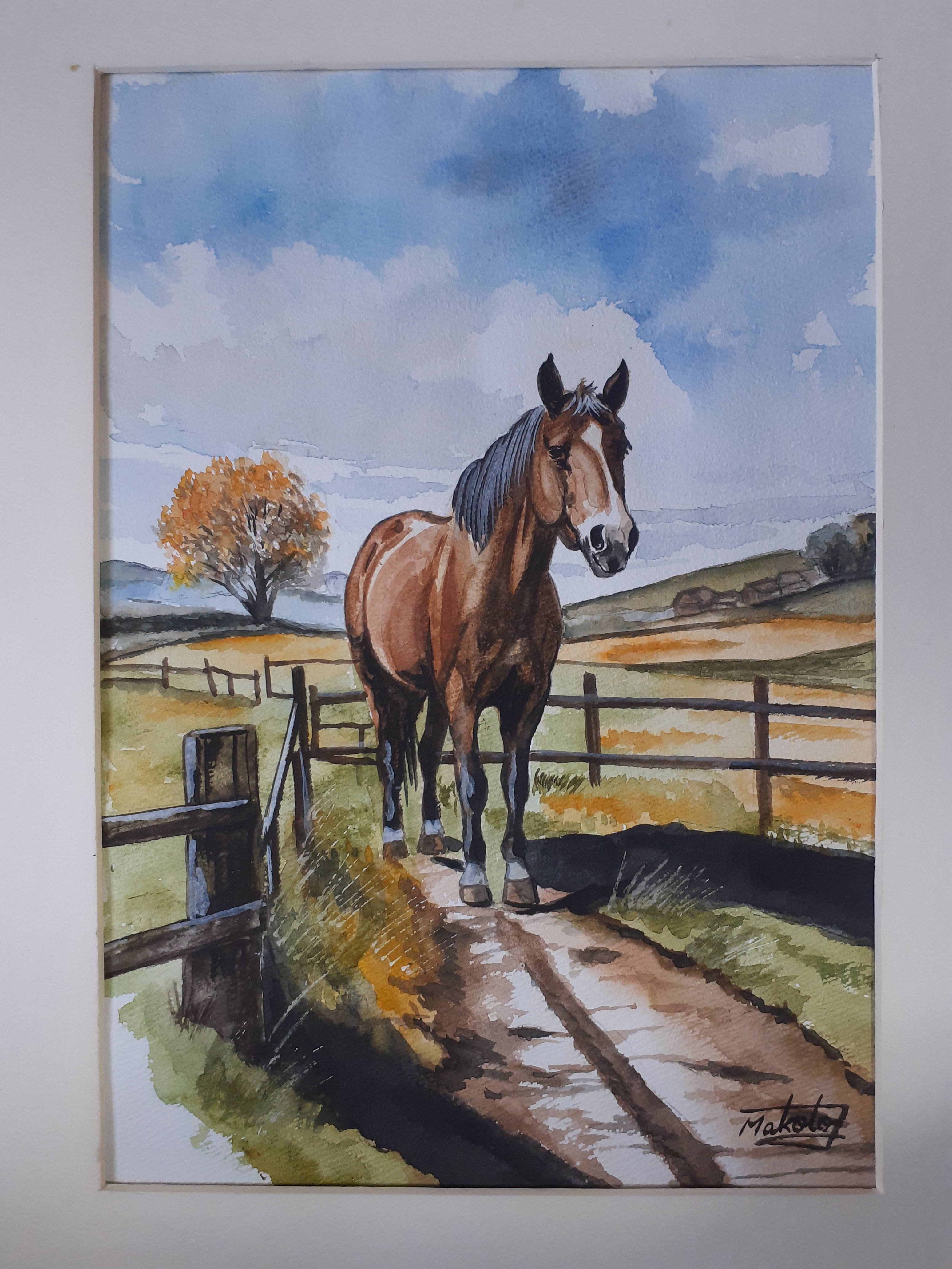 セラミック絵画　馬　陶芸絵画　ダイヤモンド絵画　風水に良い