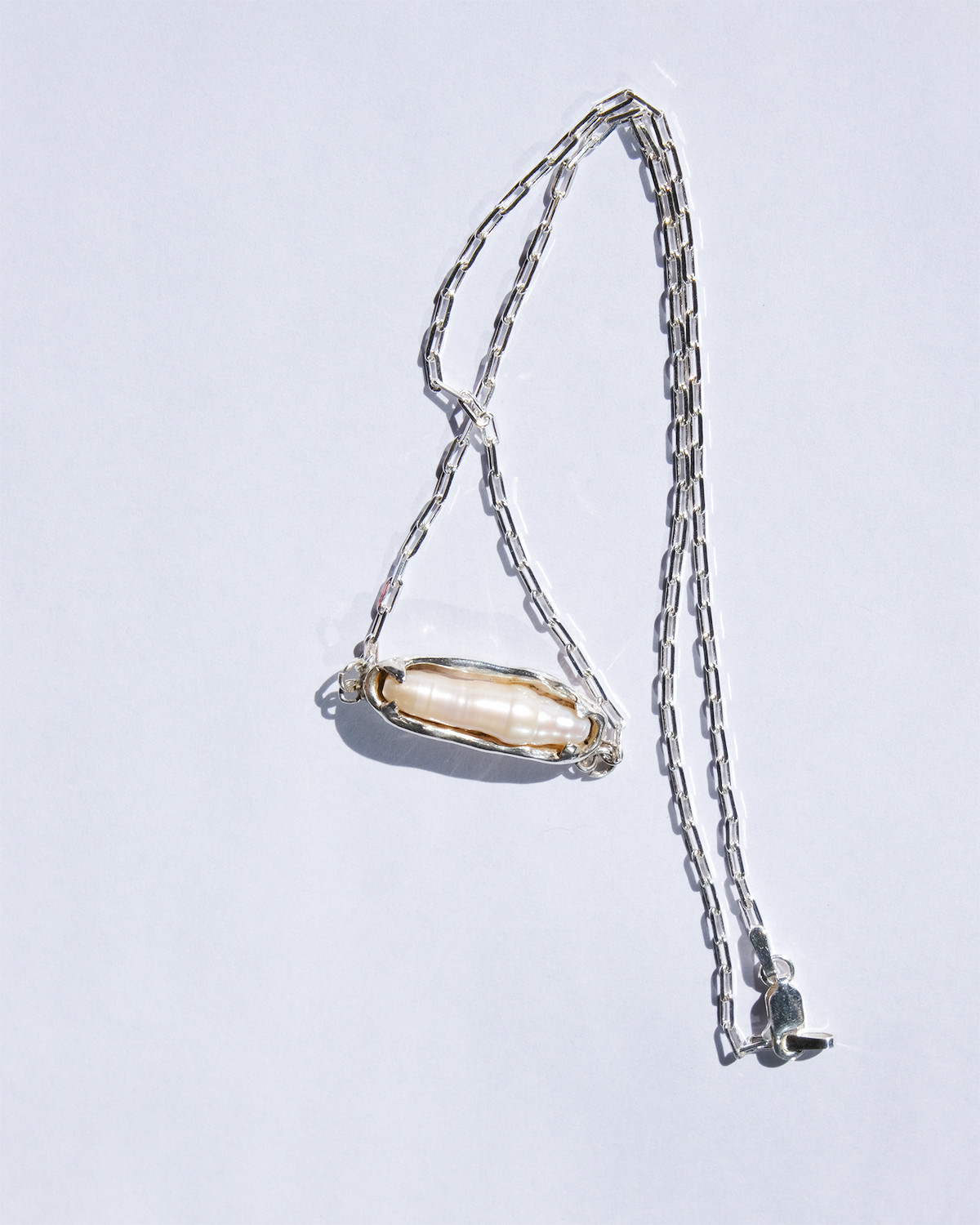 【セール！値下げ中！】【SV925】パールネックレス / シルバーネックレス 【一点物】