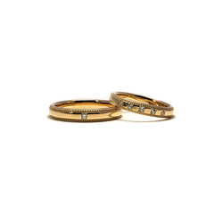 結婚指輪 マリッジリング ペアリング 指輪 モアサナイトリング 結婚 婚約 ペア セットリング シンプル 結婚指輪 9枚目の画像