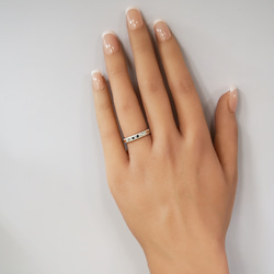 結婚指輪 マリッジリング ペアリング 指輪 モアサナイトリング 結婚 婚約 ペア セットリング シンプル 結婚指輪 6枚目の画像