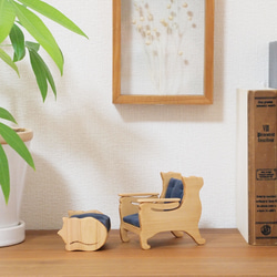 《ミニチュア家具》猫シルエット ソファ ミニチュア 家具 インテリア ドールハウス 17枚目の画像