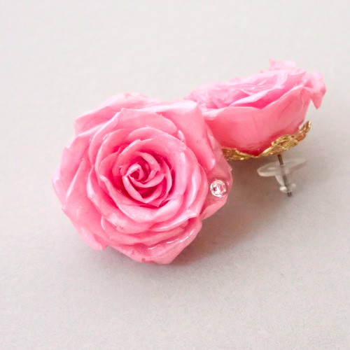 本物の薔薇 ローズメリアの2WAYピアス＋イヤリング ୨୧ 