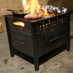 【tool-k】オーブン機能付き　焚き火台 12枚目の画像
