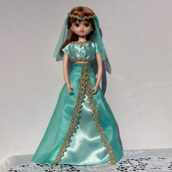 リカちゃん用きせかえ服 〜アラビアンドレス・エメラルド〜 おもちゃ