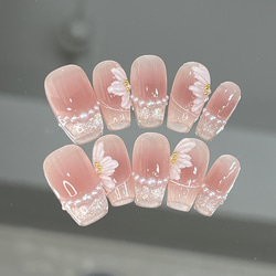 Lilith_nail☆ジェルネイルチップ☆オーダー受付中☆清楚系