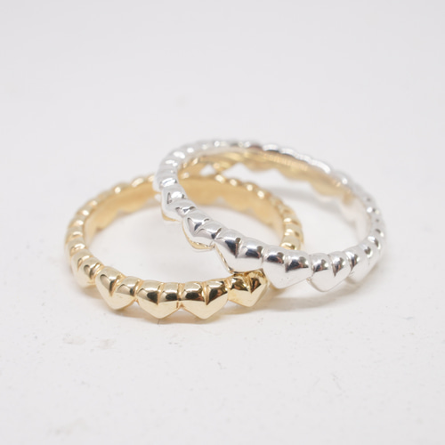 silver925 ♡ハートがたくさん♡ エタニティリング シアワセいっぱい