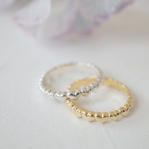 silver925 ♡ハートがたくさん♡ エタニティリング シアワセいっぱい 