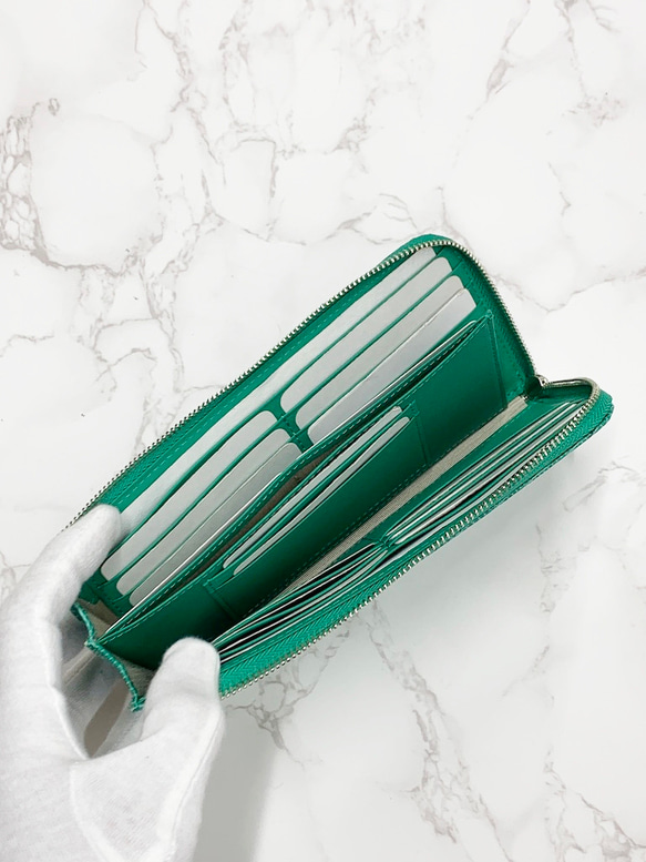 日本製　上質リザード　薄型　長財布　ロングウォレット　財布　トカゲ革　L型ファスナー　エキゾチックレザー  DGJ1583853222(12155円)