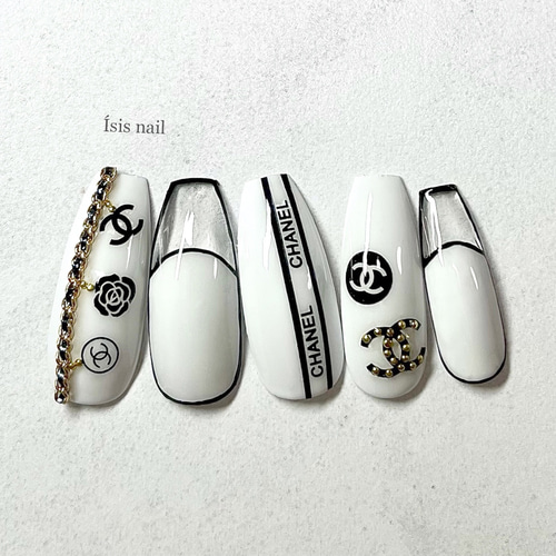 ネイルチップ 韓国ネイル ワンホンネイル フレンチネイル ブライダル  