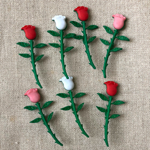 アメリカ ボタンガローア バラの枝 薔薇 ローズ B-2866 花 フラワー ばら 2枚目の画像