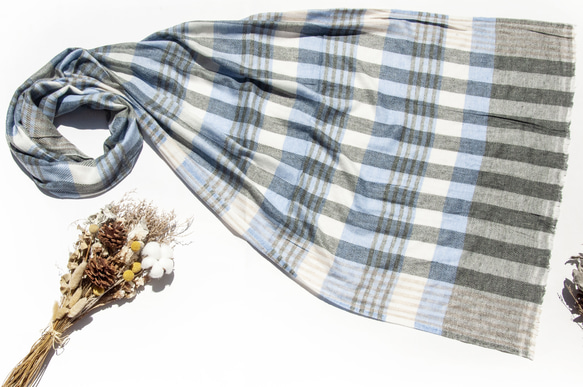 喀什米爾Cashmere 針織圍巾 純羊毛圍巾 手織圍巾 編織圍巾-歐洲聖誕節交換禮物 父親節禮物 好友生日禮物 母親節 第5張的照片