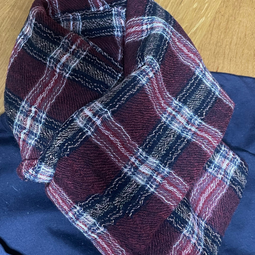 セール価格❤️受注制作❤️レッドウールガーゼ❤️スヌード・ネック