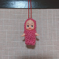 5cmキューピーストラップ⑮[たらこキューピー ピンク] その他人形