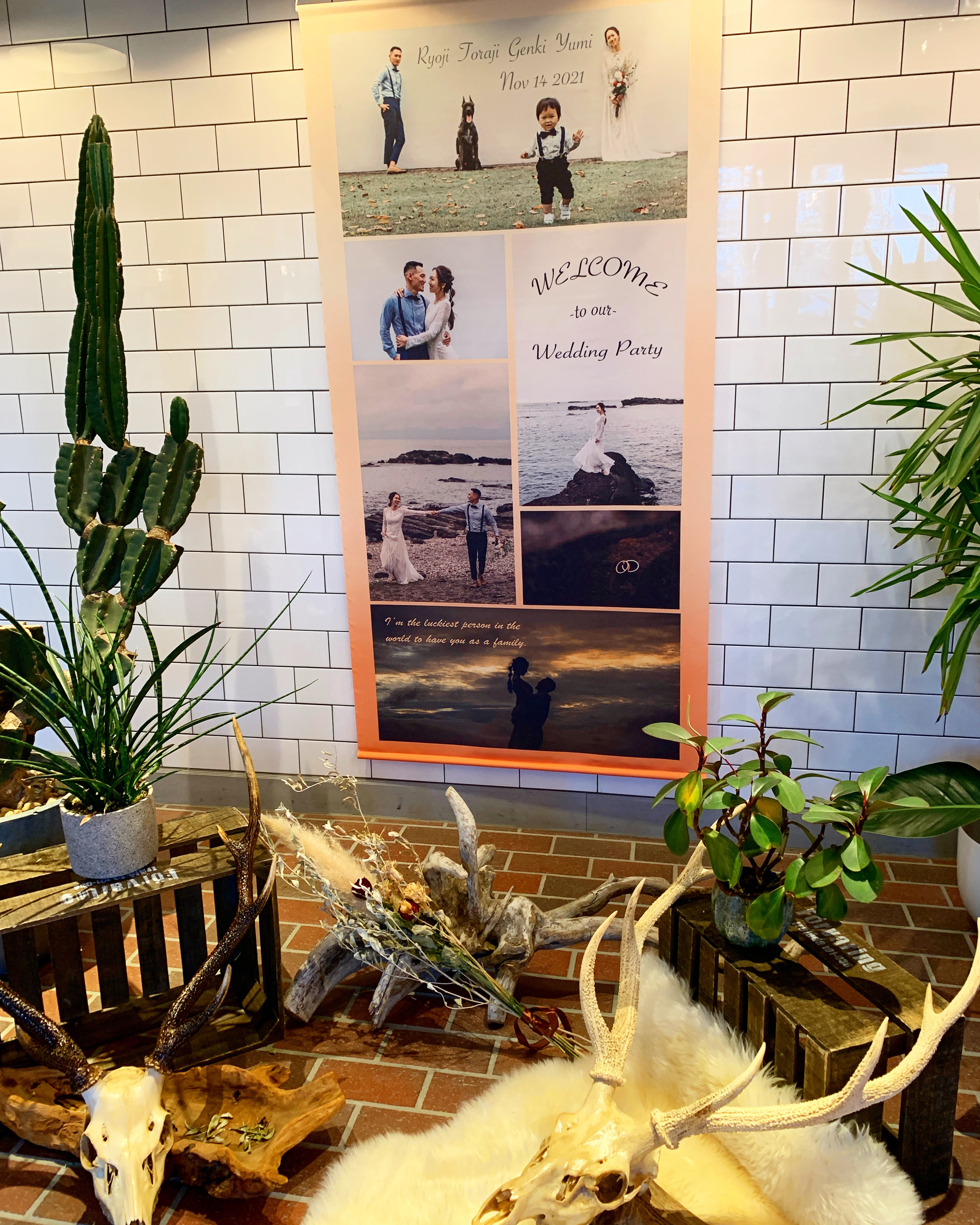 配置、枚数自由自在✨編集FREE⭐︎ﾘﾃｲｸ20回までOK⭐︎90×180 特大/タペストリー/ウェディング/結婚式