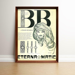 イギリス製 80~90s【モディリアーニ】大判 額装 ヴィンテージ ポスター