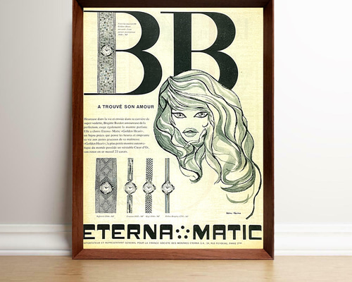 イギリス製 80~90s【モディリアーニ】大判 額装 ヴィンテージ ポスター