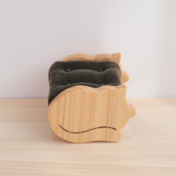 《ミニチュア家具》猫シルエット オットマン  ミニチュア 家具 インテリア ドールハウス 4枚目の画像