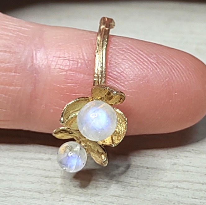 ツルウメモドキ2輪＊925イヤーカフ