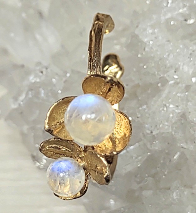 ツルウメモドキ2輪＊925イヤーカフ