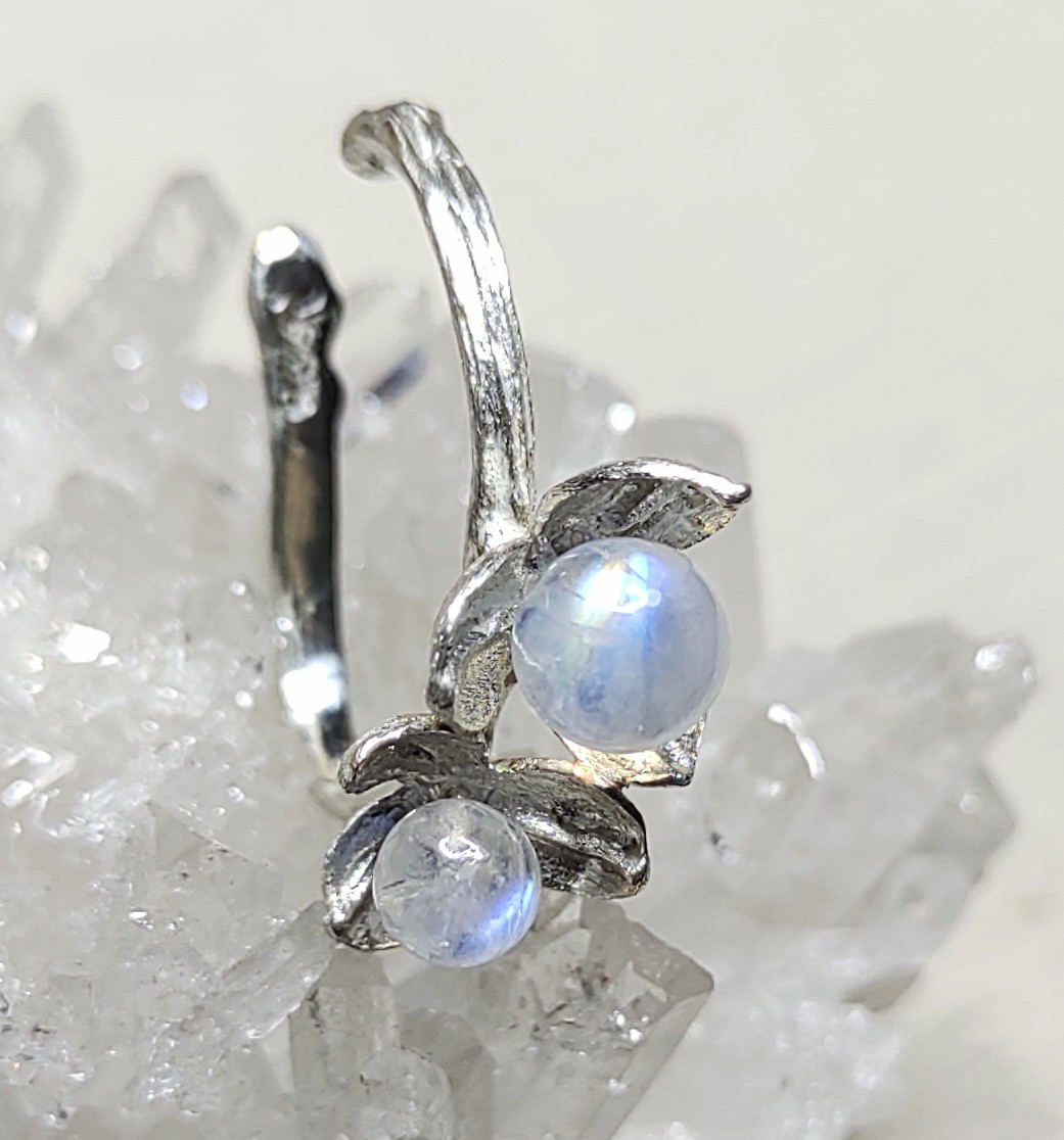 ツルウメモドキ2輪＊925イヤーカフ