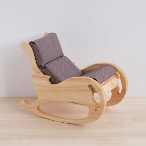 ミニチュア家具》猫シルエット ロッキングチェア ミニチュア 家具