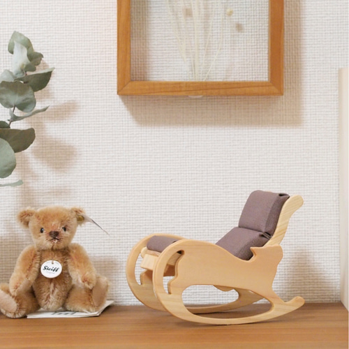 ロッキングチェア　フィギュア　ハンドメイド ロッキングチェア L - 推し活グッズ・木製グッズ｜ハンドメイド