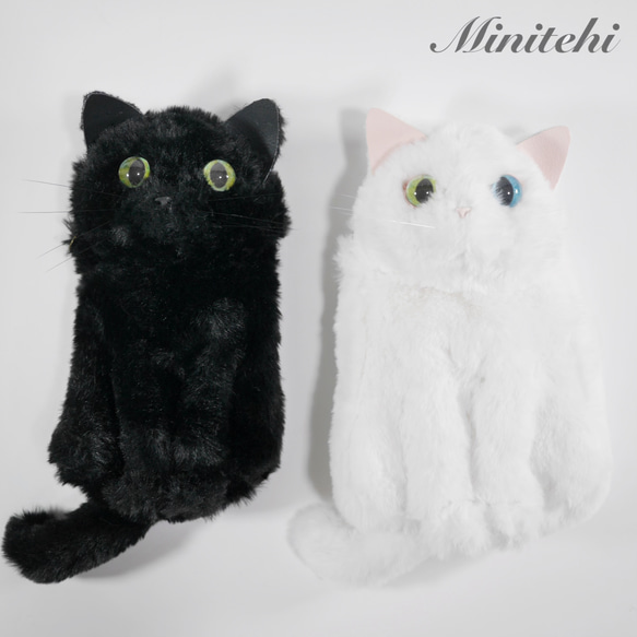 ぬいぐるみみたいな 猫のスマホポシェット　ホルダー　黒ねこ　猫雑貨　猫グッズ　リアル　スマホショルダー　スマホホルダー ぬいぐるみみたいな 猫のスマホポシェット　ホルダー　黒ねこ　猫雑貨　猫グッズ　リアル　スマホショルダー　スマホホルダー D1689770050(12870円)