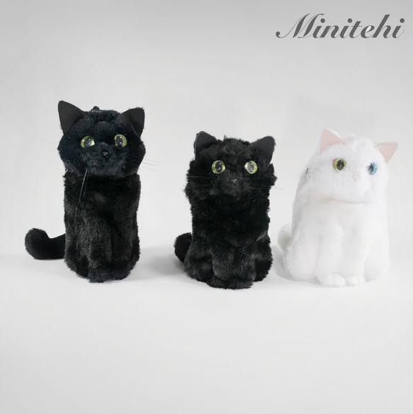 ぬいぐるみみたいな 猫のスマホポシェット　ホルダー　黒ねこ　猫雑貨　猫グッズ　リアル　スマホショルダー　スマホホルダー ぬいぐるみみたいな 猫のスマホポシェット　ホルダー　黒ねこ　猫雑貨　猫グッズ　リアル　スマホショルダー　スマホホルダー D1689770050(12870円)