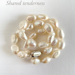 棗形大巴洛克珍珠項圈 (1.2~1.5mmx~1.0mm) 第9張的照片