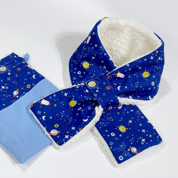 毛茸茸兒童圍巾 宇宙星海 秋冬保暖 聖誕禮物首選 限量商品 第1張的照片