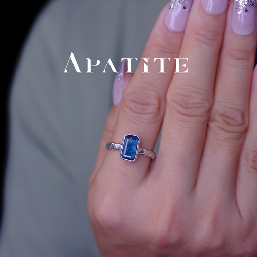 New Arrival☆新作☆『ネオンブルーアパタイト』☆天然石リング