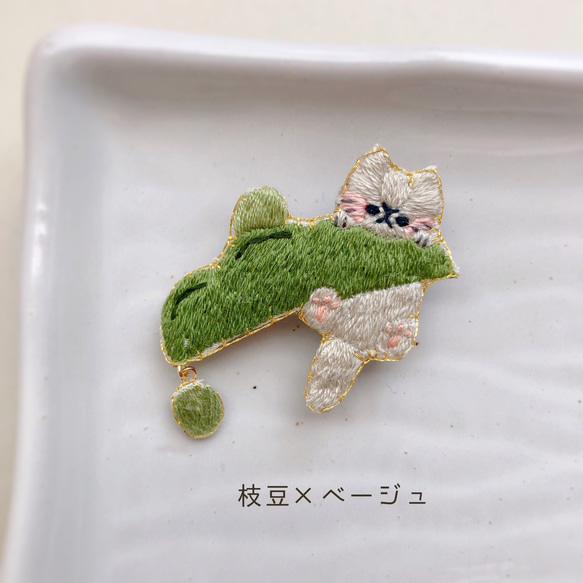 貓咪居酒屋刺繡胸針 第3張的照片