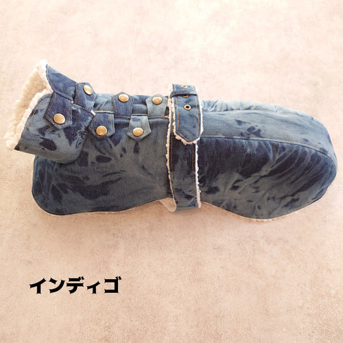 送料込】イタグレ服 ブリーチデニムのポンチョコート IS・IM・IL