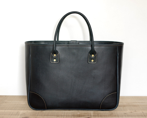 レザートートバッグ ダークネイビー トートバッグ TAPFER 通販