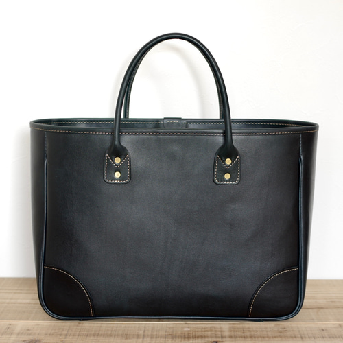 レザートートバッグ ダークネイビー トートバッグ TAPFER 通販