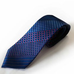 プラッドとストライプのネクタイ- Plaid and stripes Necktie 1枚目の画像