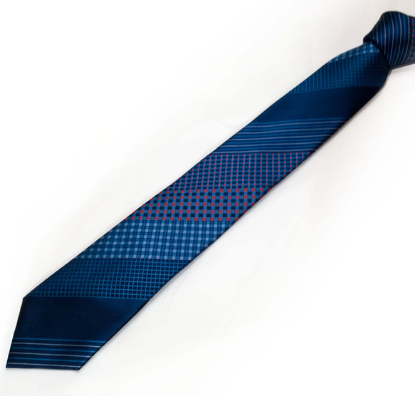 プラッドとストライプのネクタイ- Plaid and stripes Necktie 3枚目の画像