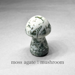moss agate：mushroom / モスアゲート：キノコ 1枚目の画像