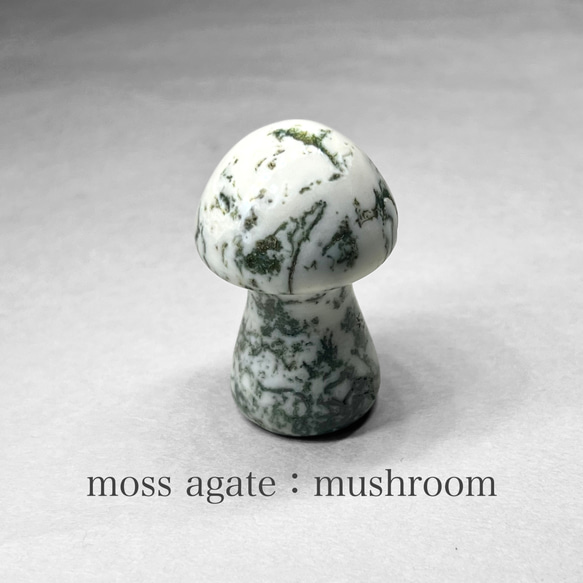 moss agate：mushroom / モスアゲート：キノコ 1枚目の画像