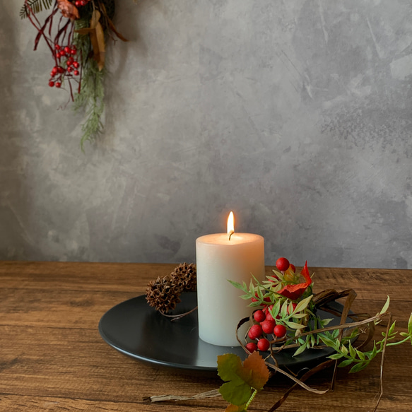 クリスマス　オーナメント　ミニスワッグ　アーティフィシャルフラワー　造花　リース　ツリー　飾り　プレゼントに添えて 1枚目の画像